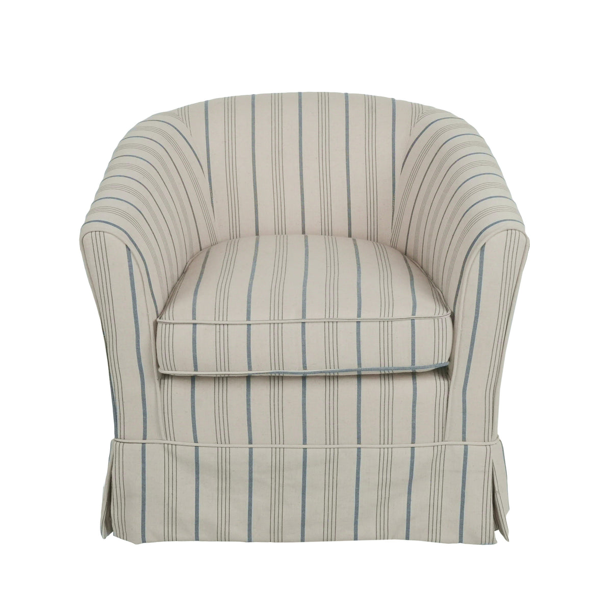 Swivel Chair with 360° Rotation - Upholstered Fabric, Iron Frame