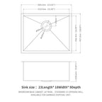 Modern Undermount Stainless Steel Kitchen Sink 16 Gauge, Deep Single Bowl - Gray