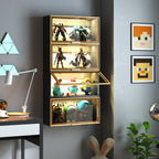 Large-Capacity Spice Rack Wall Mounted Storage Cabinet with Up-Flip Door - Particle Board