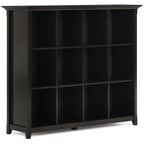 Amherst Cube Storage Bookcase with Large Cubbies - Dark Brown, Dark Gray, or White