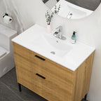 Premium Rectangular Vanity Top with Single Faucet Hole and Overflow - White