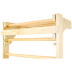 Natural Swedish Ladder Stall Bars Set for Physical Therapy & Gymnastics with High Weight Capacity