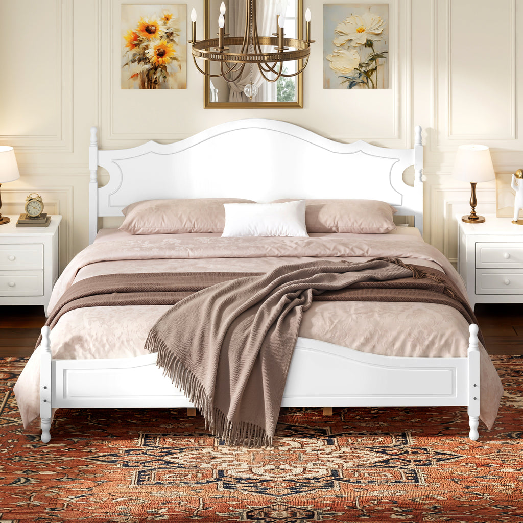 King Bed Frame with Headboard