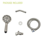Multi Function Adjustable Hand Shower with 7 Spray Settings - Brushed Nickel