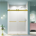 Frameless Double Sliding Soft-Close Shower Door - 56-60" Width x 76" Height