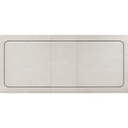 Expandable Dining Table with Metal Inlay - Vanilla White