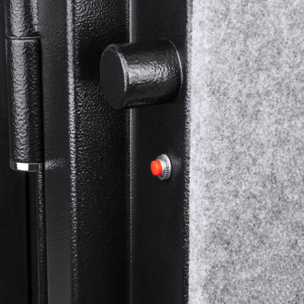 Tall Fireproof Protection Safe Vault with Solid Steel Construction - Black