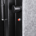 Tall Fireproof Protection Safe Vault with Solid Steel Construction - Black