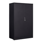 Metal Storage Cabinet With Locking Doors And Adjustable Shelf
