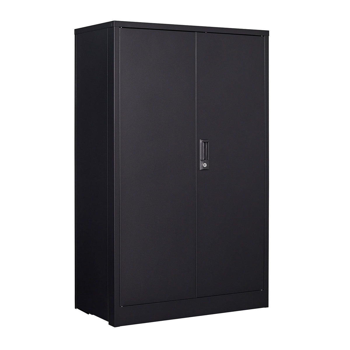 Metal Storage Cabinet With Locking Doors And Adjustable Shelf