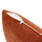90-Inch Curved Modern Chenille Sofa with Artistic Curved Design - Orange or White