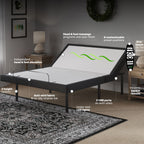Adjustable Base Comfort with Massage and Zero Gravity - White