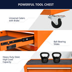 Multifunctional 4-Drawer Tool Cart with Wheels - Blue or Orange