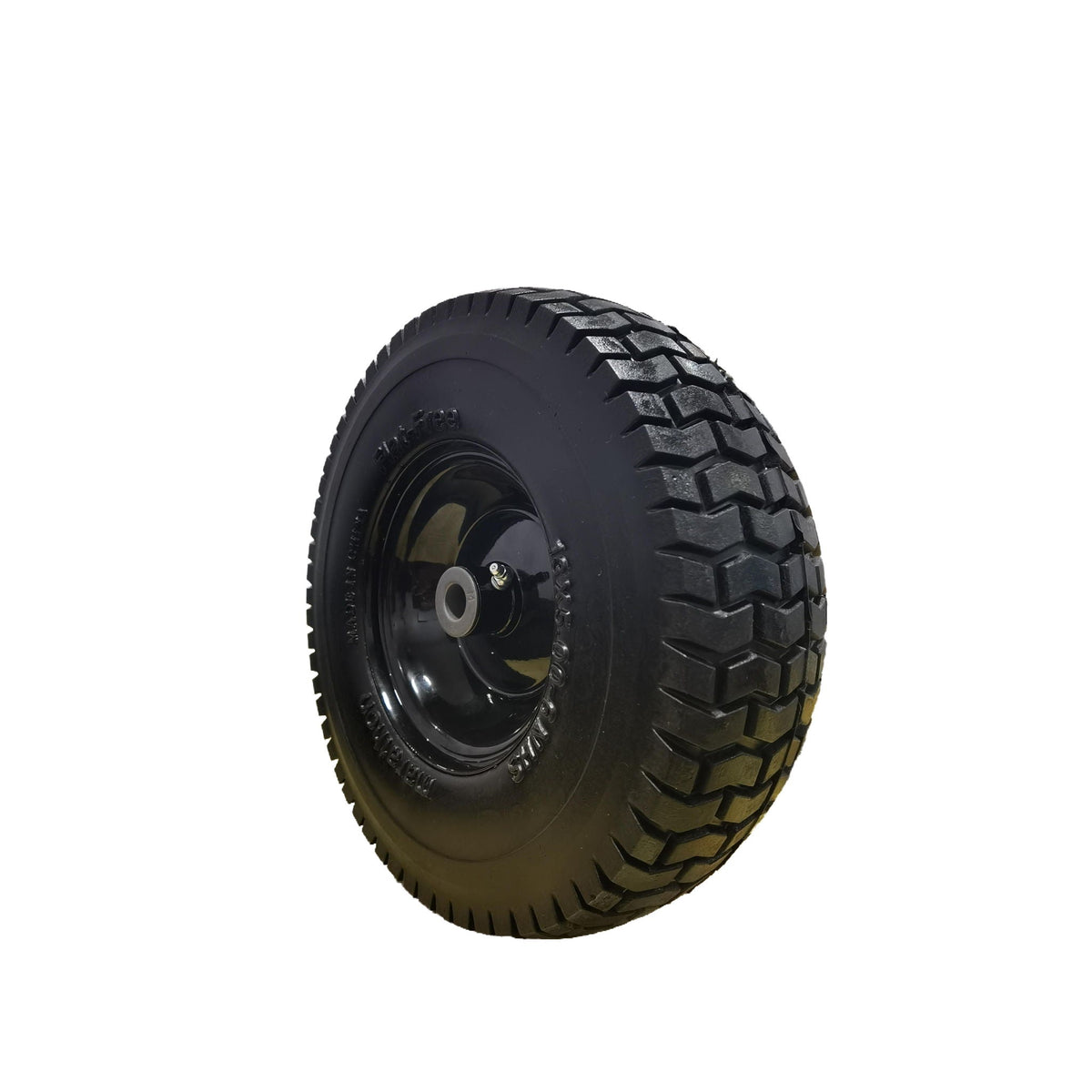 Flat Free Tire and Wheel Assembly with 3" Hub - Black