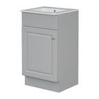 Bathroom Vanity with Sink and Adjustable Shelf - Multiple Colors