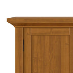 Handcrafted Low Storage Cabinet with Adjustable Shelves - Multiple Colors