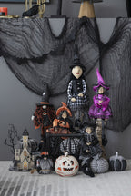 Halloween Sitting Witch Decor - Black