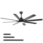 Smart Ceiling Fan With 8 Blades, Voice Remote Control, 6 Wind Speeds