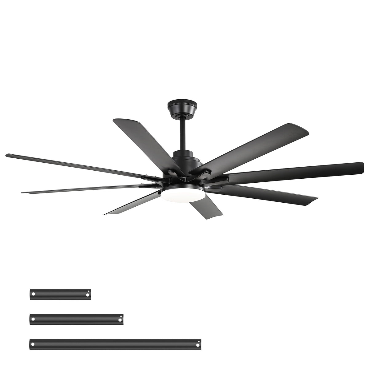 Smart Ceiling Fan With 8 Blades, Voice Remote Control, 6 Wind Speeds