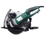 Portable Electric Circular Concrete Saw with 14" Wet/Dry Diamond Blade - Green