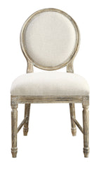 Brown Upholstered Dining Chairs with Rustic Casual Style - Set of 2