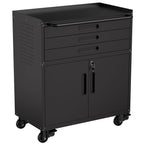 Rolling Tool Cabinet Heavy Duty Garage Storage With Lockable Doors
