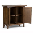 Handcrafted Low Storage Cabinet with Adjustable Shelves - Multiple Colors