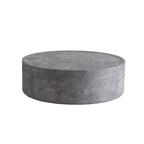 39.37" Round Coffee Table with Faux Concrete Finish
