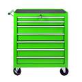 Rolling Tool Chest with 7-Drawer Tool Box with Steel Construction - Green