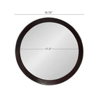 Transitional Mango Wood Wall Mirror with Frame - Multiple Colors