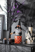 10.6"H Halloween Gnome Decor Set of 2 with Handcrafted Detail - Orange