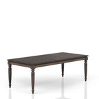 Extendable Dining Table with Expandable Leaf - Coffee