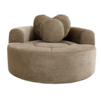 Round Sofa Bed with Memory Foam Sectional Couch