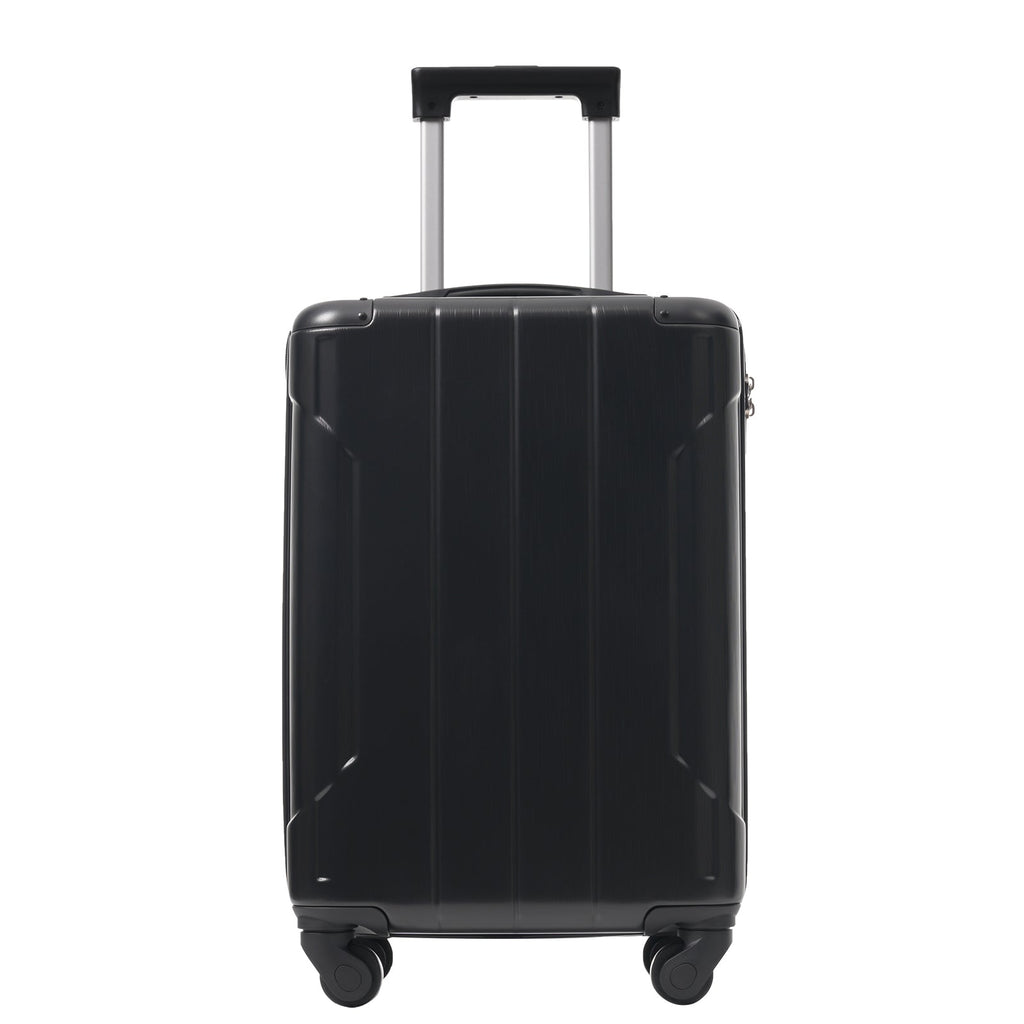 20-Inch Hardshell Carry-On Luggage with TSA Lock - Black