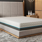 12" Soft Memory Foam Mattress with Phase Change Cooling Fabric - White