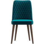 Mid-Century Modern Dining Chair Set of 2 with Upholstered Seat - Multiple Colors