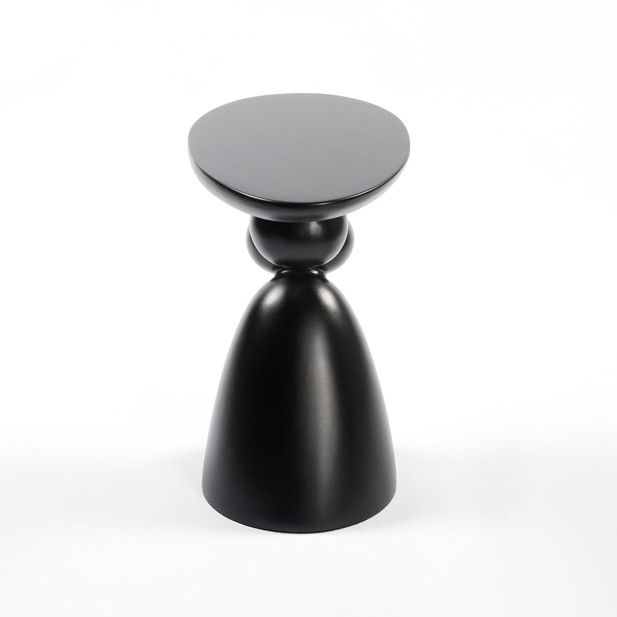 Lucky Stone Shaped Table with Sculptural Base – White, Black, or Gray