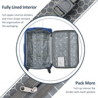 Expandable Softside Luggage 3 Piece Set with Spinner Wheels - Multiple Colors
