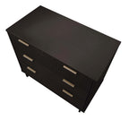 Solid Wood 3 Drawer Dresser with Ribbed Fronts - Multiple Colors