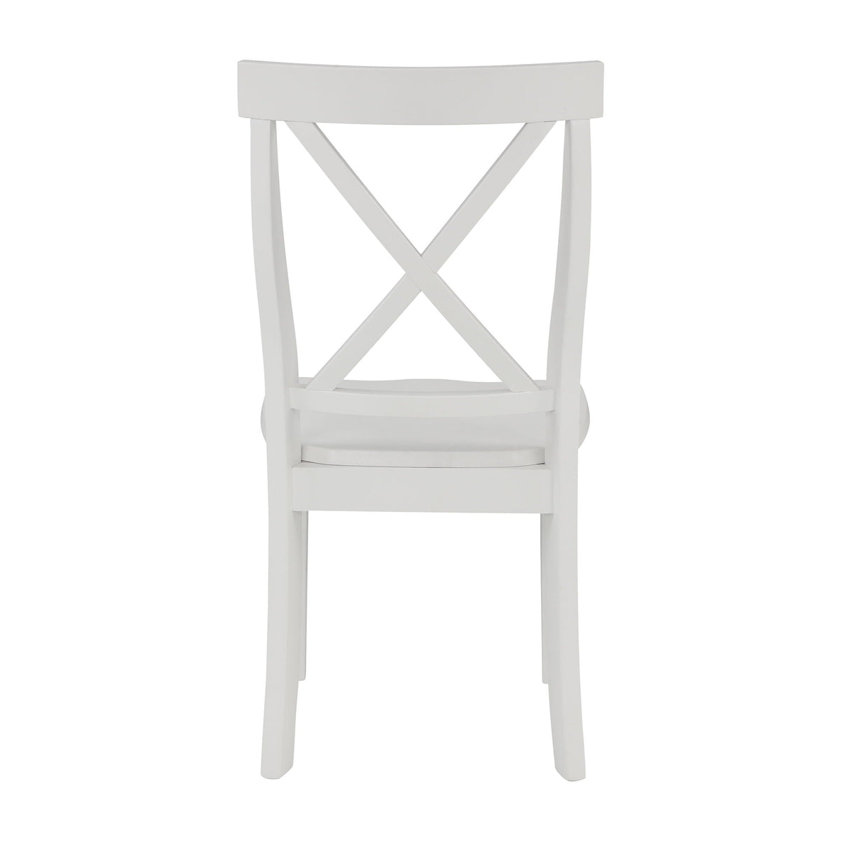 5-Piece Solid Wood Dining Set — White or Dark Gray