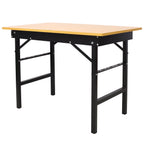 Portable Folding Work Table with Measuring Tape and Angle Finder - Black