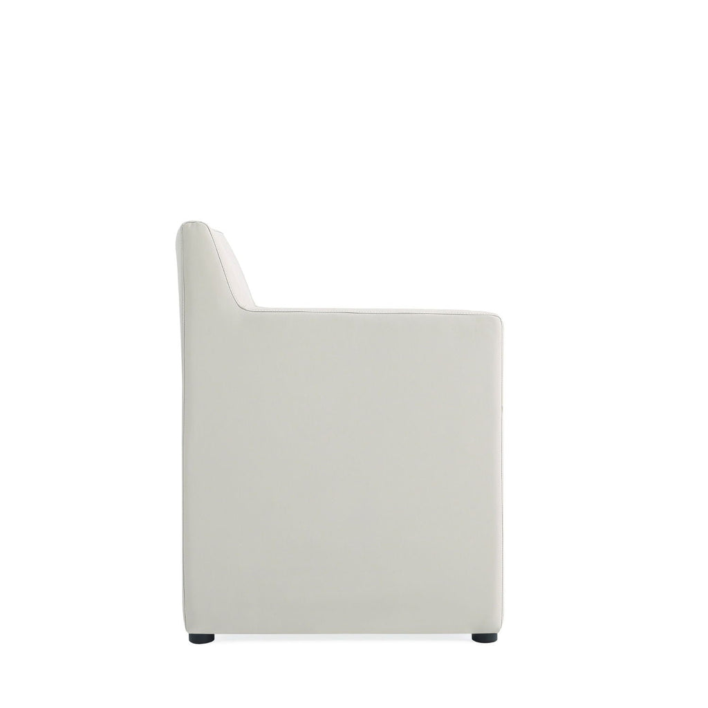 Square Armchair with Upholstered Seat - Available in Multiple Colors