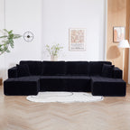 U-Shape Modular Sectional Sofa with Modular Design - Corduroy