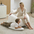 Cat Shaped Bean Bag Sofa with Long Tail - Faux Fur