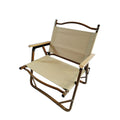 Foldable Portable Chair Set with Armrests - Brown