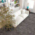 Mid-Century Modern Luxury Sofa with Tufted Design - Light Brown or White