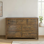 7 Drawer Dresser with Smooth-Glide Drawers - Brown