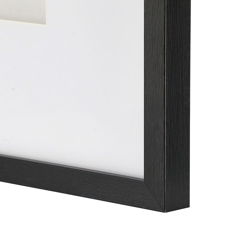 Architecture Wall Art Prints Set of 4 with Black Frame - White / Black