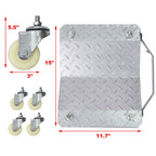 Heavy Duty Car Dolly Set with 6000Lbs Capacity - Gray