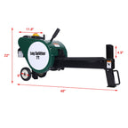 Electric Log Splitter 7 Ton with Double Flywheel - Black